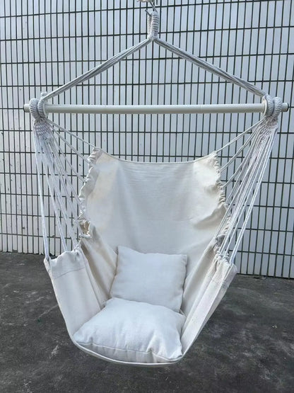 1Pc Leisure Fabric Hammock Chair Outdoor Swing Chair Hammock Dormitory Hammock Chair anti Rollover Hammock with Storage Bag